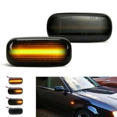 Πλαϊνά Φλας Φτερού Για Audi A3 8P 03-08 / A4 B6/B7 00-07 / A6 C6 02-05 Allroad / A8 D3 04-09 / TT 8J 06-11 Led Smoke 2 Τεμάχια