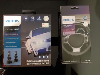 Philips Led H7 Pro9000, 5800K cool white light + Canbus Adapter