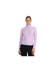 Women's fleece sweatshirt 4F F069 light purple 4FWAW25UFLEF069 52S