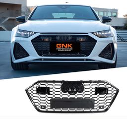 ΜΑΣΚΑ ΕΜΠΡΟΣ AUDI A7 S7 4K RS7 Design Piano Black Grille 2019-2024