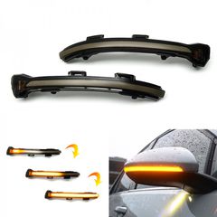 Φλας Καθρέπτη Για VW Golf 7 VII 2013-2017 Dynamic Led Smoke 2 Τεμάχια