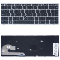 Πληκτρολόγιο - Laptop Keyboard για HP Elitebook 840 G6 - Product number : 4WG26AV L11307-B71 L14377-001 UK Pointer Black with Silver Frame ( Κωδ.40906UKPOINTER )