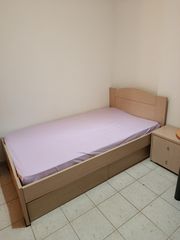 ΚΡΕΒΑΤΙ 120 x 200 cm ΜΕ ΣΤΡΩΜΑ, ΚΟΜΟΔΙΝΟ, 2 ΚΟΥΤΙΑ ΑΠΟΘΗΚΕΥΣΗΣ