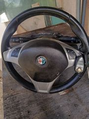 Τιμόνι Alfa Romeo Mito με αερόσακο, μοχλους, κλειδαριά, κλειδιά και χειριστήρια