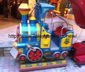 Blue Baby Train Kiddie Ride Μπλε Τρενάκι Κουνιστό Μεταχειρισμένο