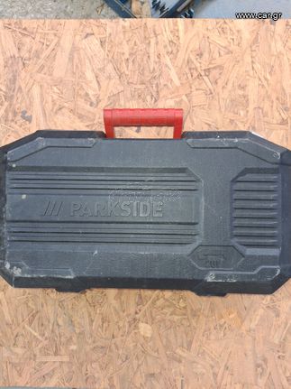 Parkside γωνιακος τροχος με 2 μπαταριες και φορτιστή-thumb-2