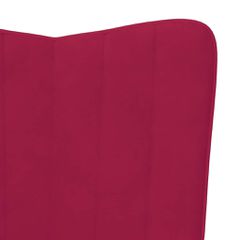 Πολυθρόνα Relax Μπορντό Βελούδινη 327660-thumb-5