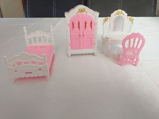 Σετ κρεβατοκάμαρα για κουκλόσπιτο