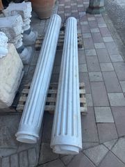 Μαρμάρινες κολώνες ζευγάρι 2 τεμαχίων με κιονόκρανα κάπου έλα και βάση