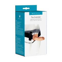 Kinx Extender Hollow Vibrating Strap On Harness με Dildo 16cm