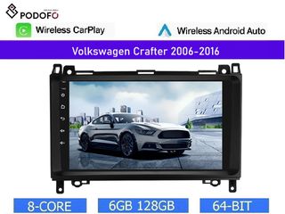 Volkswagen Crafter (2006-2016) Android 13 Οθόνη 9" | 6GB RAM +128GB ROM | Ασύρματο CarPlay & Aσύρματο Android Auto | GPS | WiFi | DSP