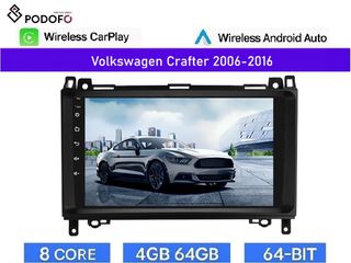 Volkswagen Crafter (2006-2016) Android Car Radio 9" 4+64GB 8-Core Ασύρματο CarPlay & Aσύρματο Android Auto | GPS | WiFi | DSP
