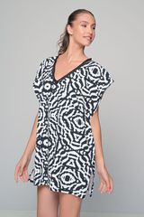 Καφτάνι Rayon Ασπρόμαυρο