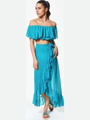 Crop Top Μουσελίνα Βεραμάν