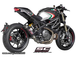 Εξάτμιση Τελικο Sc Project Carbon fiber GP M2 Silencer  Ducati Monster 1100 EVO with CNC-machined exit pipe