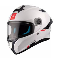 Κράνος Μηχανής Full Face MT Targo S ECE22.06 A0 άσπρο pearl gloss