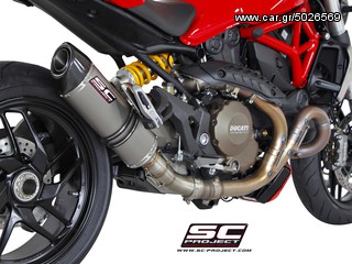 Εξάτμιση Τελικό Sc Project Oval Black stainless steel with carbon cap Ducati Monster 1200