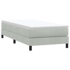 Box Spring Κρεβάτι χωρίς στρώμα Ανοιχτό γκρι Βελούδινο 3315813