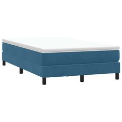 Box Spring Κρεβάτι χωρίς στρώμα Σκούρο μπλε Βελούδινο 3315823
