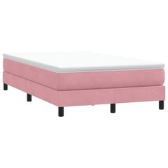 Box Spring Κρεβάτι χωρίς στρώμα Ροζ 120x210 cm Βελούδινο 3315824