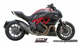Εξάτμιση Τελικό Sc Project Oval Titanium with carbon cap  Silencer  Ducati Diavel 