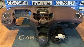 FORD FIESTA 08-17" ΣΕΤ ΑΕΡΟΣΑΚΟΙ (SET AIRBAG) ΤΑΜΠΛΟ, ΤΙΜΟΝΙ, 2 ΖΩΝΕΣ