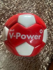 Μπάλα ποδοσφαίρου Shell V Power συλλεκτική, καινούργια, κόκκινο/λευκό