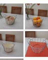 Μεταλλική ψωμιέρα - φρουτιέρα