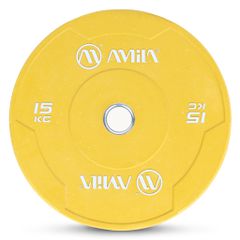 Δίσκος Color Bumper Plate Slim 50 mm 15 Kg – Κίτρινο 84848