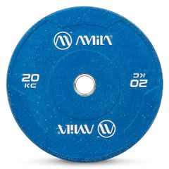 Δίσκος Color Bumper Plate Slim 50 mm 20 Kg – Μπλε 84849