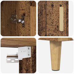 Highboard Παλιό Ξύλο 69,5 x 32,5 x 180 εκ Επεξεργασμένο ξύλο 3415608-thumb-10