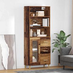 Highboard Παλιό Ξύλο 69,5 x 34 x 180 εκ. Επεξεργασμένο ξύλο 3415757