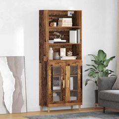 Highboard Παλιό Ξύλο 69,5 x 32,5 x 180 εκ Επεξεργασμένο ξύλο 3415808