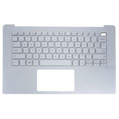 Πληκτρολόγιο - Laptop Keyboard Palmrest για Dell Inspiron 14 5490 5498 HGWHW Y0YKM 04J4KG 4J4KG 8C3TV 035PG YYDF8 WF6HX 0N00GF N00GF TVJY7 460.0HHCS.0067 US Backlight Silver ( Κωδ.40989USBLPALM )