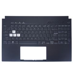 Πληκτρολόγιο - Laptop Keyboard Palmrest για Asus TUF Gaming F15 FX507VI FX507VV FX507VV4 FX507VU FX507VU4 90NR0CJ7-R31US0 US RGB Backlight Black ( Κωδ.40742USPALM )