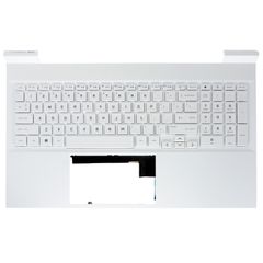 Πληκτρολόγιο - Laptop Keyboard Palmrest για HP Victus 16-e0096AX 2V8Z5AV 49H92PA 16-e0139AX 2V9A1AV 4H286PA M54737-251 M54737-001 M54737-211 M54737-171 M75756-A41 M75756-DD1 US Backlight White ( Κωδ.4
