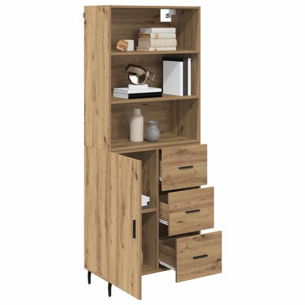 Highboard με συρτάρι Artisan Oak 69,5 x 34 x 180 εκ. 3416043-thumb-2