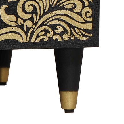 Τραπεζάκι σαλονιού Μαύρο 80 x 50 x 40 cm Στερεό ξύλο μάνγκο 4018813-thumb-7
