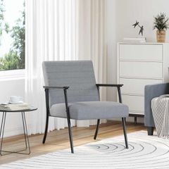Πολυθρόνα Ανοιχτό γκρι 59 x 75 x 78 εκ ύφασμα 42017670