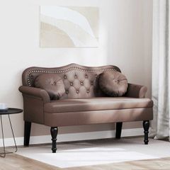 Καναπές Chesterfield Καφέ 120,5 x 65 x 75 εκ. Τεχνητό Δέρμα 42019281