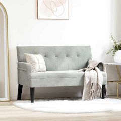 Καναπές Chesterfield Ανοιχτό γκρι 112 x 65,5 x 75 εκ. Βελούδο 42019286