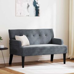 Καναπές Chesterfield Σκούρο Γκρι 112 x 65,5 x 75 εκ. Βελούδο 42019287