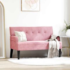 Καναπές Chesterfield Ροζ 112 x 65,5 x 75 εκ. Βελούδο 42019289