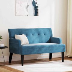 Καναπές Chesterfield Μπλε 112 x 65,5 x 75 εκ. Βελούδο 42019294