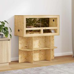 Βάση Terrarium με ράφι Καφέ 80 x 40 x 50 cm OSB 876739