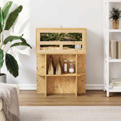 Βάση Terrarium με ράφι Καφέ 60 x 30 x 50 εκ. OSB 876741-thumb-3