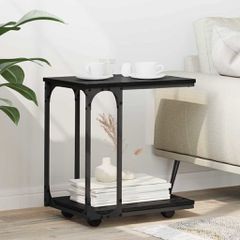 Τραπεζάκι Πλευράς Μαύρη Οξυά 50 x 35 x 55.5 εκ. 881179