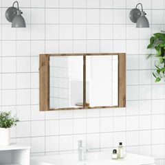 Καθρέφτης Ντουλάπα Μπάνιου Artisan Oak 80 x 12 x 45 εκ 886227