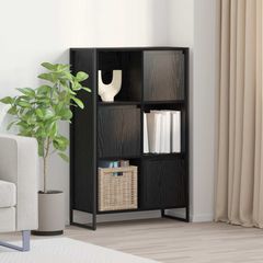 Βιβλιοθήκη Μαύρη Οξυά 68 x 30 x 108.5 εκ. Επεξεργασμένο ξύλο 886540