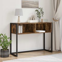 End Table Καπνιστό Δρύς 100 x 36 x 75 εκ. Επεξεργασμένο ξύλο 886692
